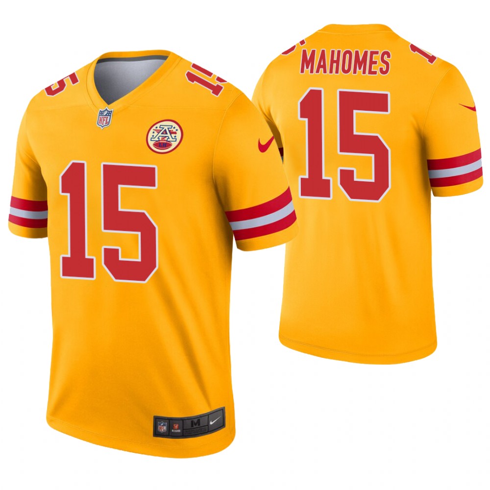 Men Kansas City Chiefs #15 Mahomes yellow Nike Limited NFL Jersey->new york jets->NFL Jersey
